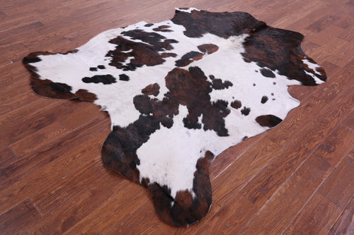 Tricolor Natural Cowhide Rug - Large 6'11