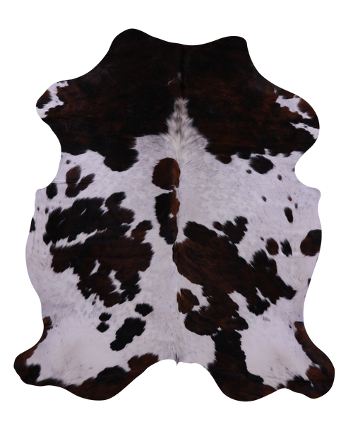 Tricolor Natural Cowhide Rug - Large 6'11
