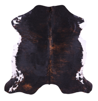 Thumbnail for Tricolor Natural Cowhide Rug - Large 6'6