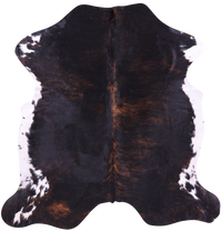 Thumbnail for Dark Brindle Natural Cowhide Rug - Large 6'6