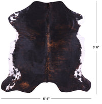 Thumbnail for Tricolor Natural Cowhide Rug - Large 6'6