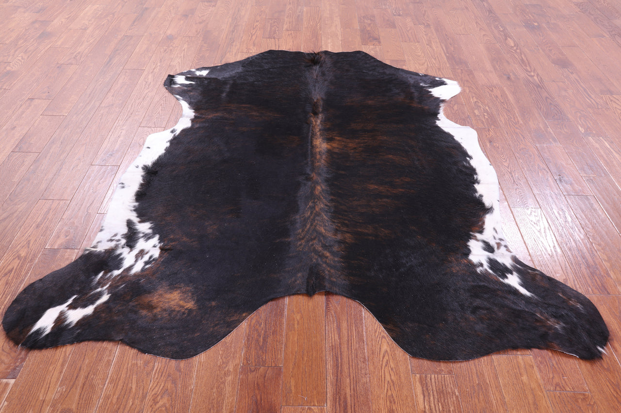 Tricolor Natural Cowhide Rug - Large 6'6"H x 6'4"W