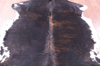 Thumbnail for Tricolor Natural Cowhide Rug - Large 6'6