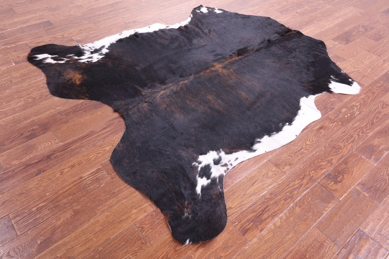 Tricolor Natural Cowhide Rug - Large 6'6"H x 6'4"W