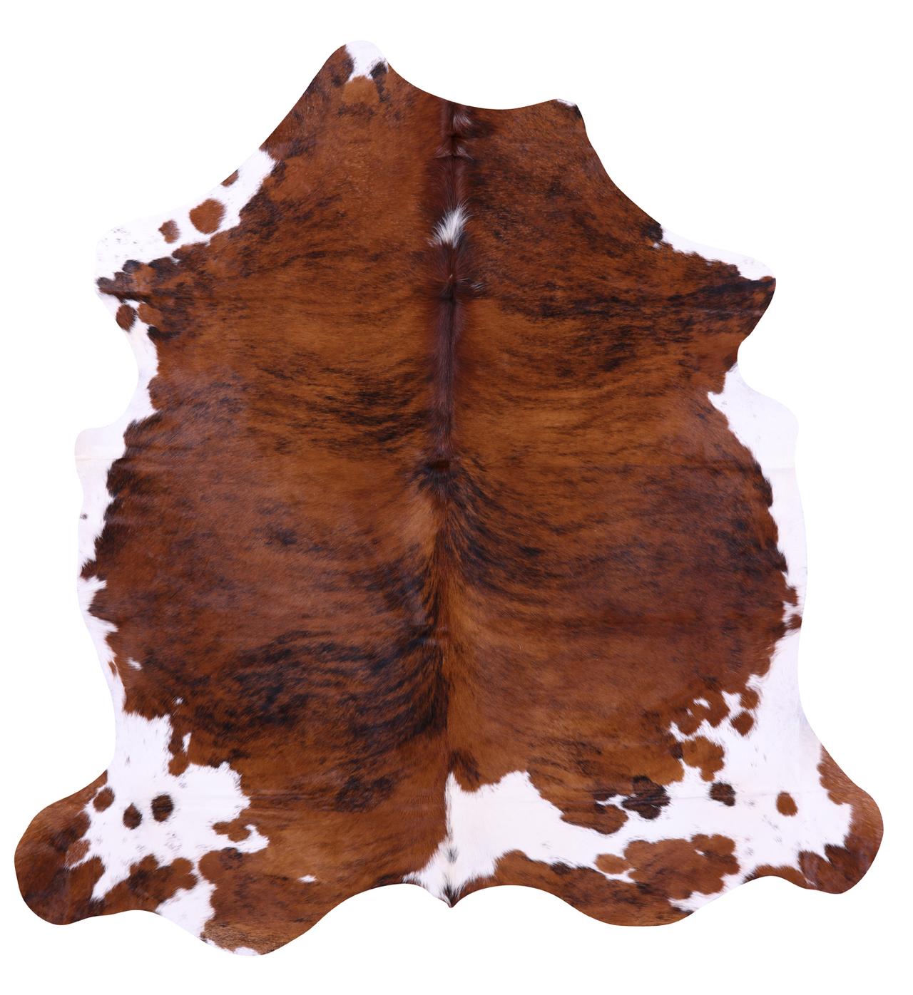 Brindle Natural Cowhide Rug - XLarge 7'0"H x 6'8"W