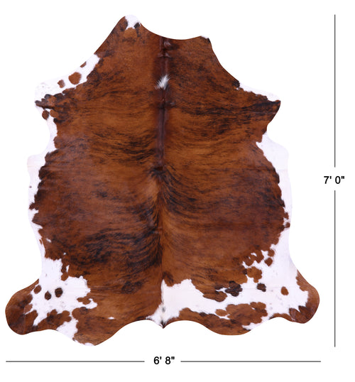 Brindle Natural Cowhide Rug - X-Large 7'0