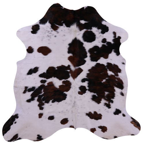 Tricolor Natural Cowhide Rug - Large 6'5