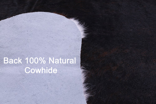 Tricolor Natural Cowhide Rug - X-Large 7'1