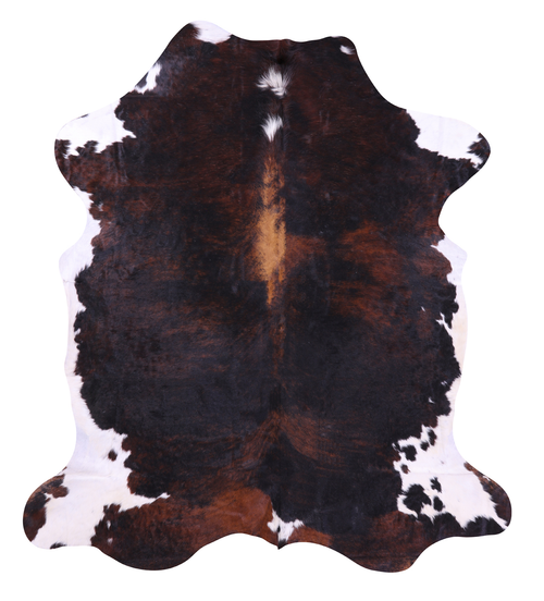 Tricolor Natural Cowhide Rug - X-Large 7'1