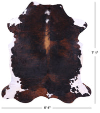 Thumbnail for Tricolor Natural Cowhide Rug - XLarge 7'1