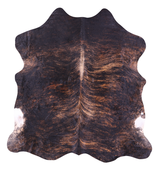 Brindle Natural Cowhide Rug - XLarge 7'3"H x 6'9"W