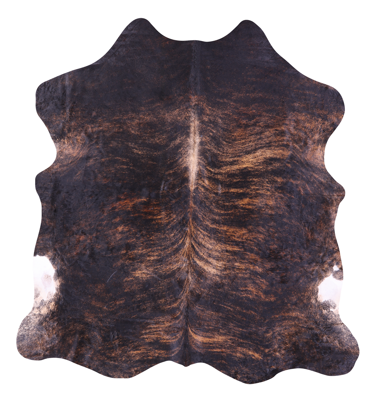 Brindle Natural Cowhide Rug - XLarge 7'3"H x 6'9"W