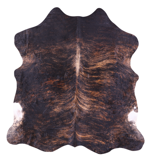 Dark Brindle Natural Cowhide Rug - X-Large 7'3
