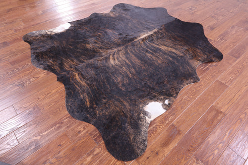 Dark Brindle Natural Cowhide Rug - X-Large 7'3