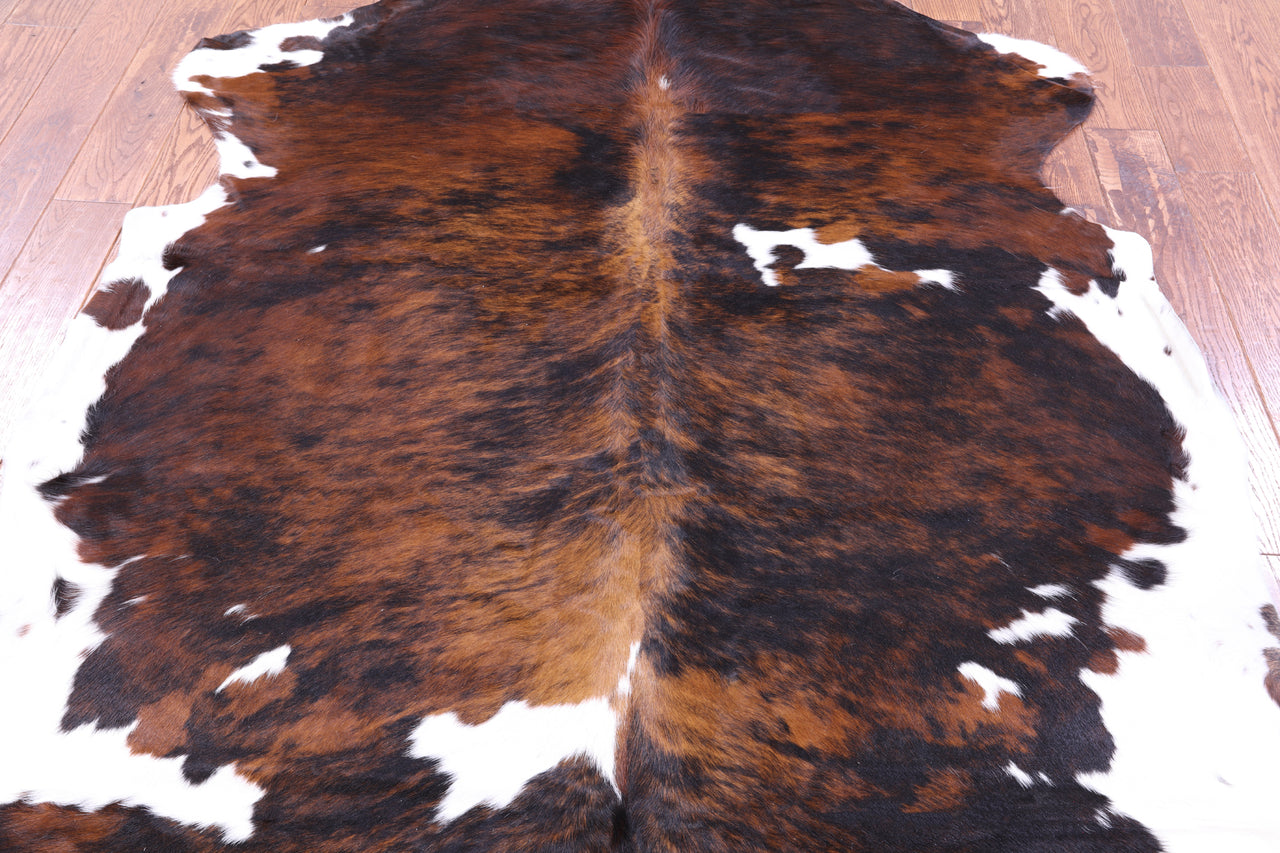 Brindle Natural Cowhide Rug - XLarge 7'6"H x 6'0"W