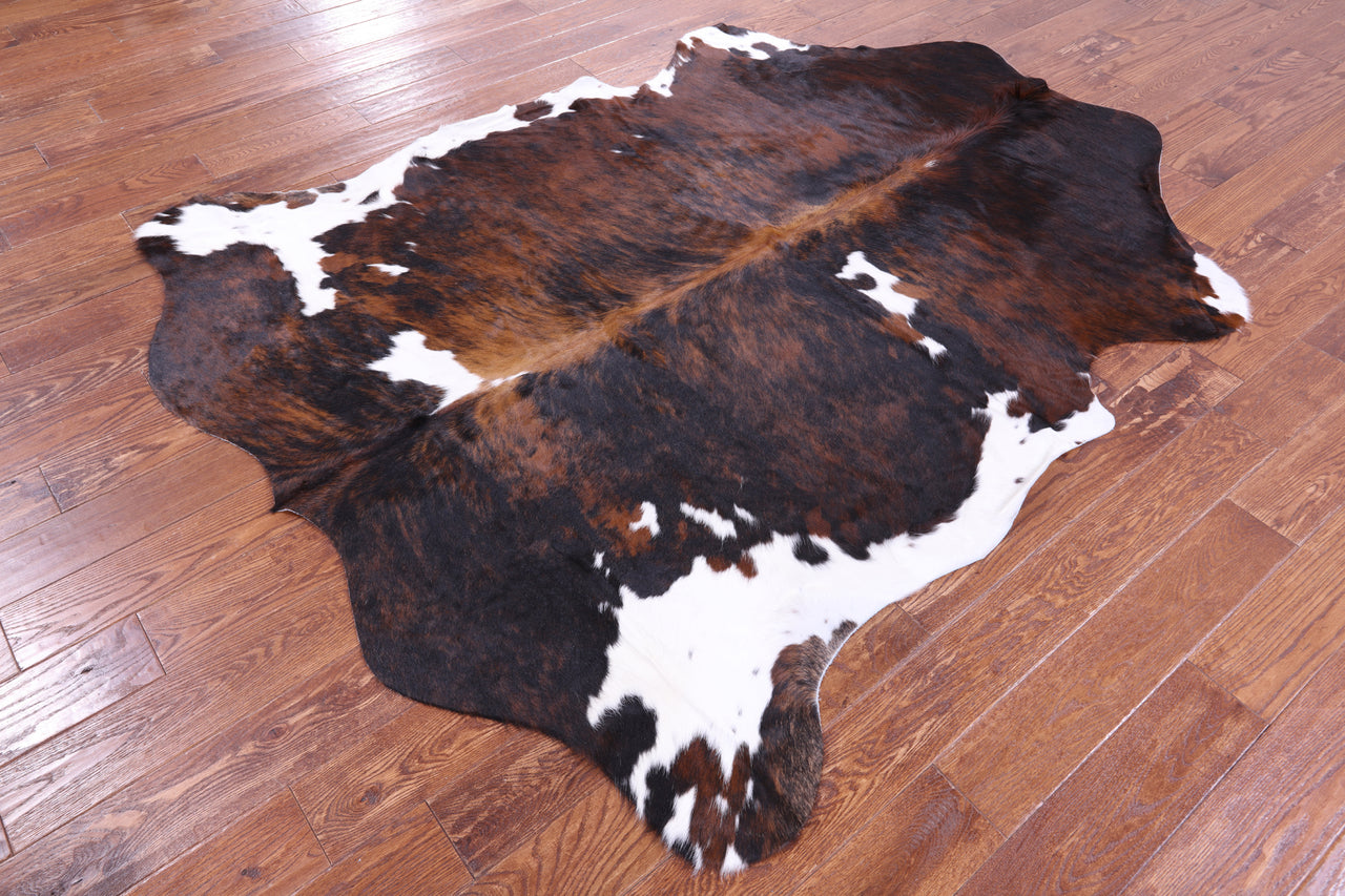 Brindle Natural Cowhide Rug - XLarge 7'6"H x 6'0"W