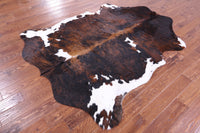 Thumbnail for Brindle Natural Cowhide Rug - XLarge 7'6