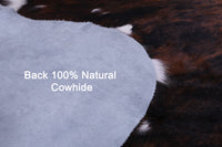 Thumbnail for Brindle Natural Cowhide Rug - XLarge 7'6