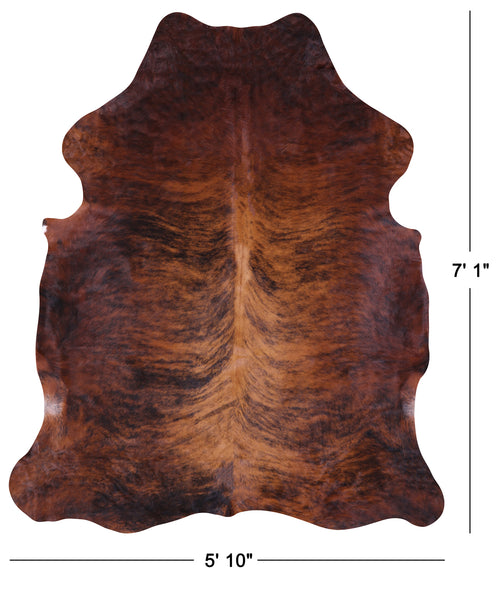 Brindle Natural Cowhide Rug - X-Large 7'1