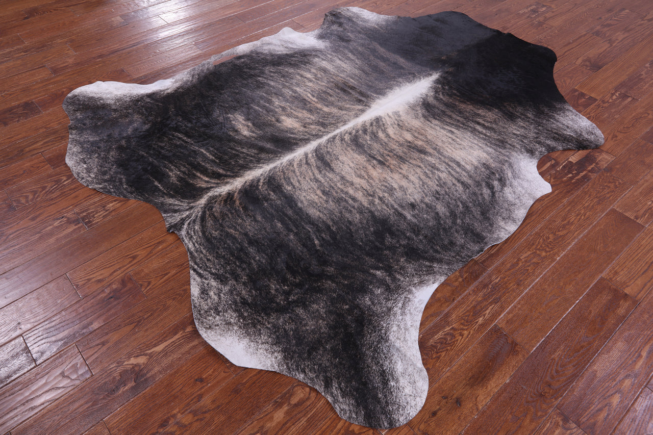 Brindle Natural Cowhide Rug - XLarge 7'6"H x 6'8"W