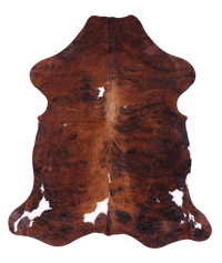 Thumbnail for Brown Natural Cowhide Rug - XLarge 7'5