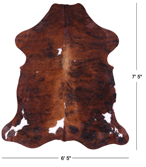 Brown Natural Cowhide Rug - X-Large 7'5