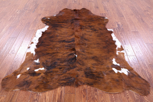 Brindle Natural Cowhide Rug - Large 6'7