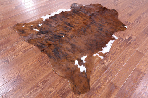 Brindle Natural Cowhide Rug - Large 6'7