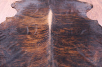 Thumbnail for Brindle Natural Cowhide Rug - XLarge 7'6