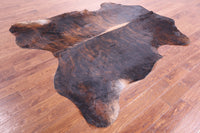 Thumbnail for Brindle Natural Cowhide Rug - XLarge 7'6