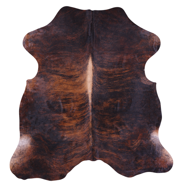 Brindle Natural Cowhide Rug - XLarge 7'6"H x 7'1"W