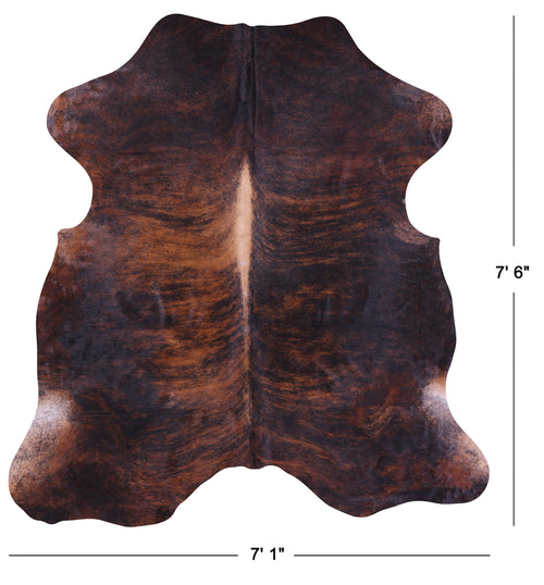 Brindle Natural Cowhide Rug - X-Large 7'6