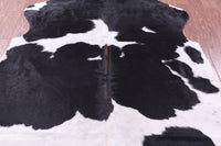 Thumbnail for Black & White Natural Cowhide Rug - Large 6'10