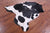 Black & White Natural Cowhide Rug - Large 6'10"H x 6'1"W