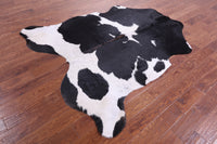 Thumbnail for Black & White Natural Cowhide Rug - Large 6'10