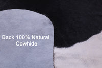 Thumbnail for Black & White Natural Cowhide Rug - Large 6'10