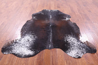 Thumbnail for Brown Salt & Pepper Natural Cowhide Rug - Large 6'5