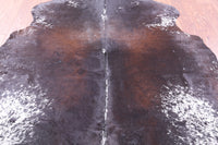 Thumbnail for Brown Salt & Pepper Natural Cowhide Rug - Large 6'5