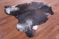 Thumbnail for Brown Salt & Pepper Natural Cowhide Rug - Large 6'5