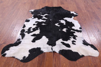 Thumbnail for Black & White Natural Cowhide Rug - Medium 6'0