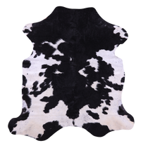 Thumbnail for Black & White Natural Cowhide Rug - Medium 6'0