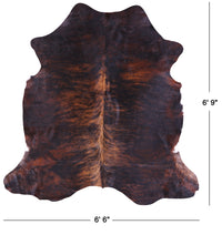 Thumbnail for Brindle Natural Cowhide Rug - Large 6'9