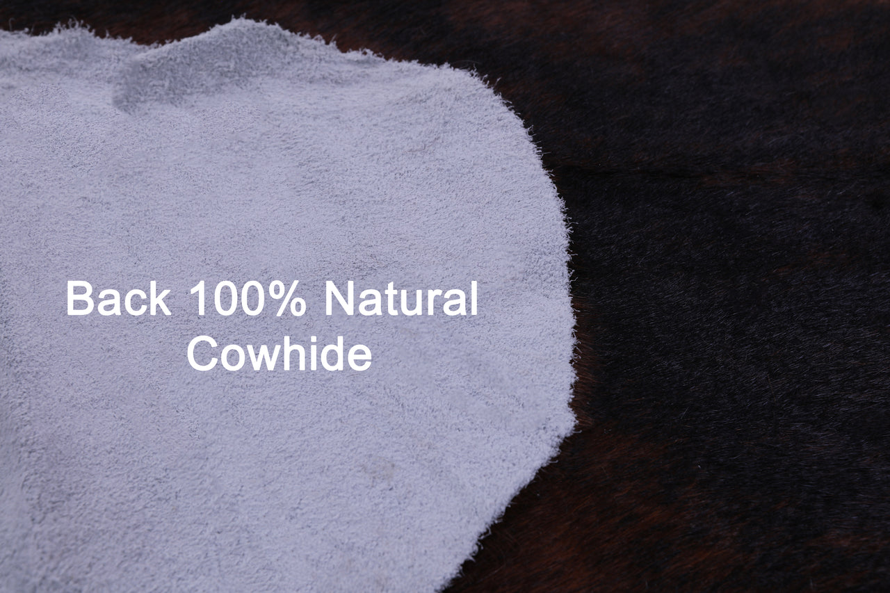 Brindle Natural Cowhide Rug - Large 6'9"H x 6'6"W