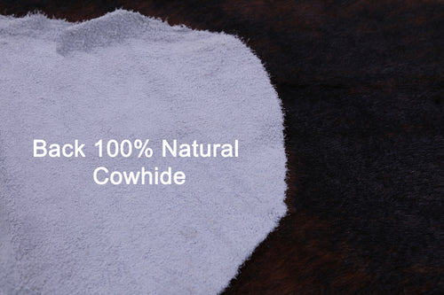 Dark Brindle Natural Cowhide Rug - Large 6'9