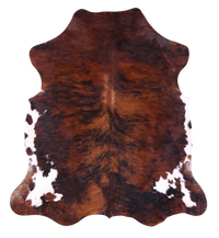 Thumbnail for Brindle Natural Cowhide Rug - Large 6'9