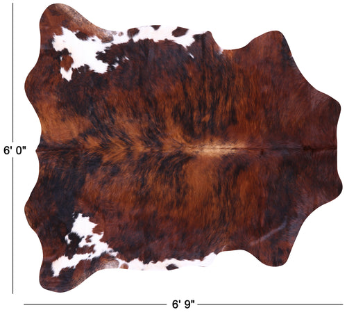 Brindle Natural Cowhide Rug - Large 6'9