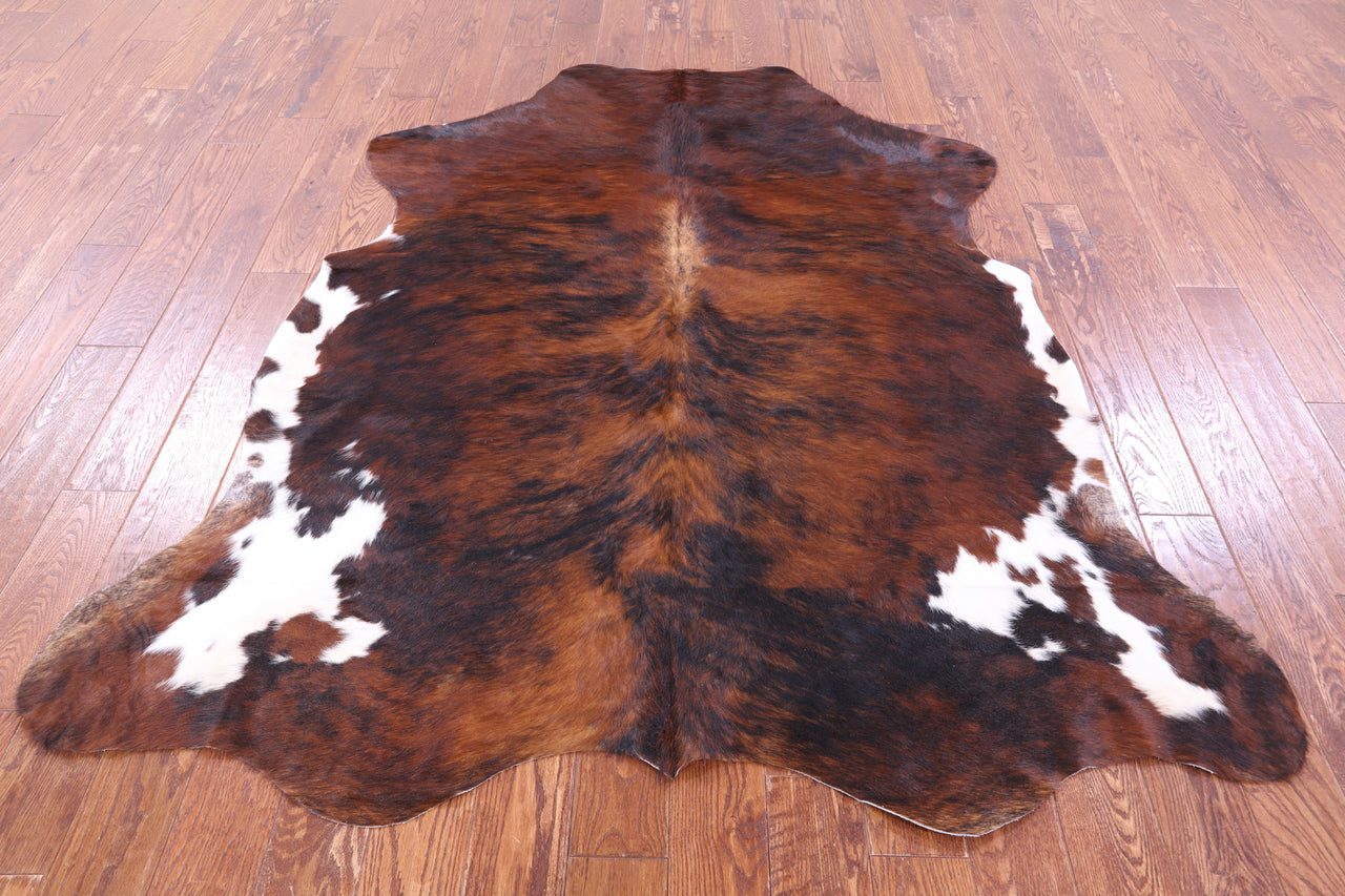 Brindle Natural Cowhide Rug - Large 6'9"H x 6'0"W