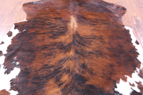 Brindle Natural Cowhide Rug - Large 6'9
