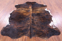 Thumbnail for Brindle Natural Cowhide Rug - Large 6'10