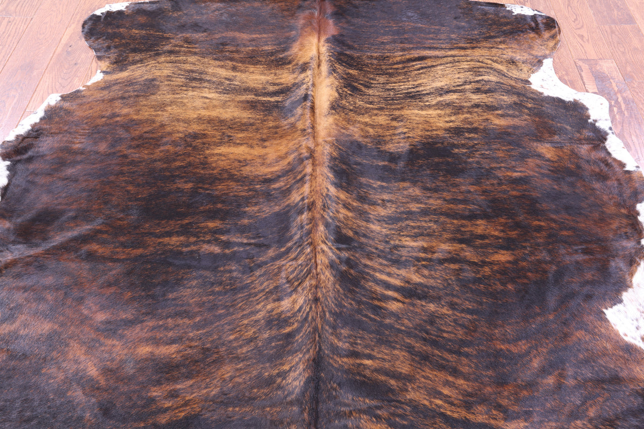 Brindle Natural Cowhide Rug - Large 6'10"H x 5'10"W